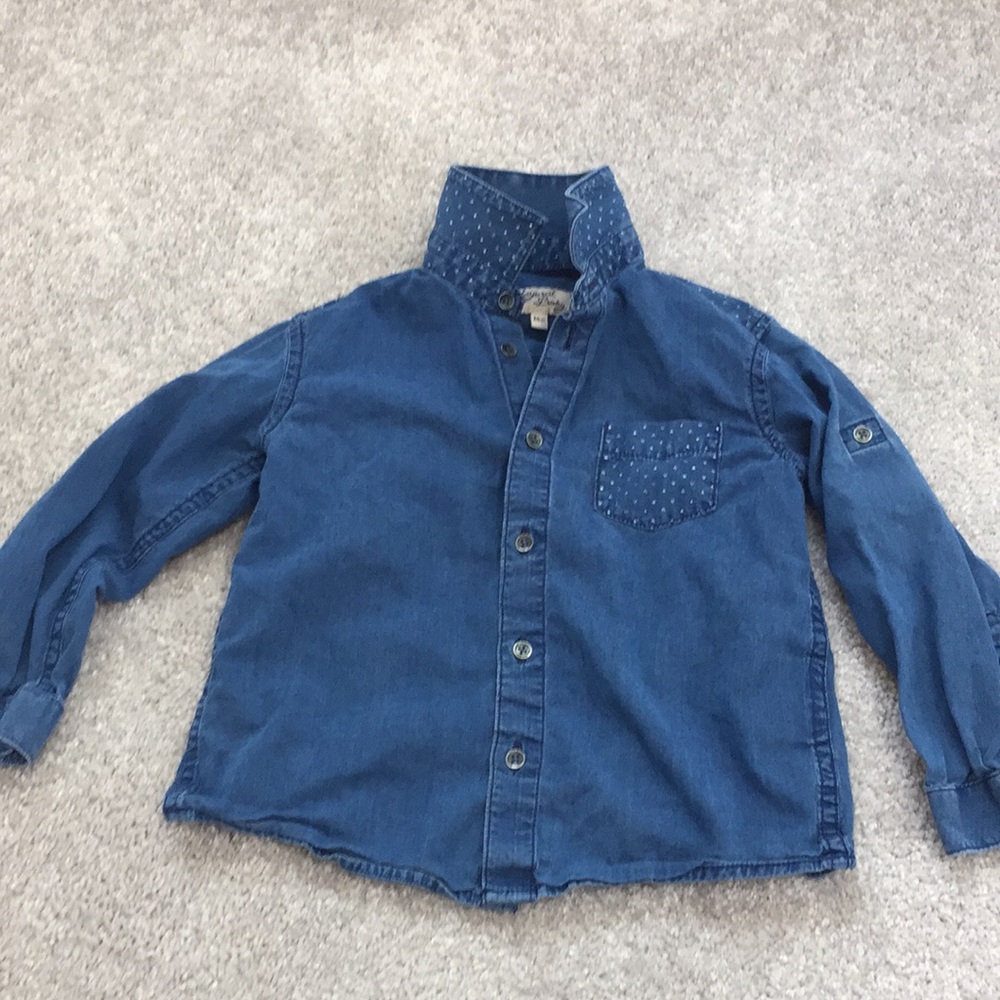 Toddler Girls Size 24 Months Chambray Shirt